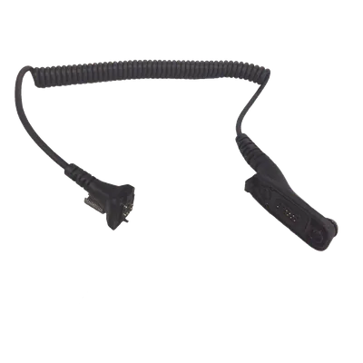 Cable adaptador de audio / Bodycam a radio Motorola APX7000 / Compatible XMRX2 y XMRX5 / Conectores revestidos de goma