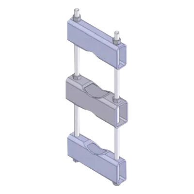 Abrazadera de Montaje para Antena / Rango 8.89 a 14.13 cm (3.5 a 5.563 in) / Acero Galvanizado / Montaje en Tubería Paralela