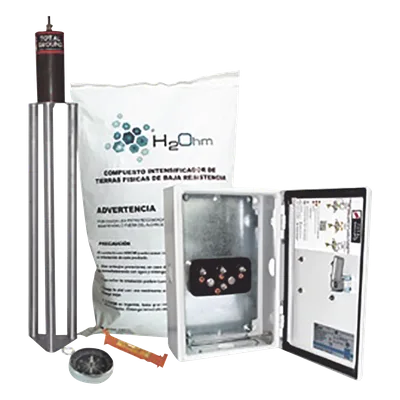 Kit de puesta a tierra antivandálico / 45 A / Resistencia