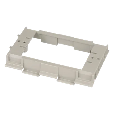 Soporte para Faceplates en Canaleta / Diseño de Dos Caras / PVC Rígido / UL94 V-0 / 69.6 x 15.24 x 110.7 mm / TIA/EIA y NEC Artículo 388