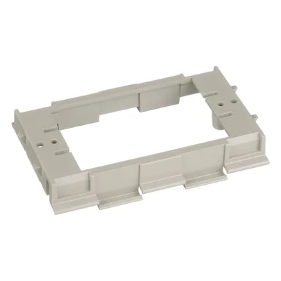 Soporte para Faceplates en Canaleta / Diseño de Dos Caras / PVC Rígido / UL94 V-0 / 69.6 x 15.24 x 110.7 mm / TIA/EIA y NEC Artículo 388