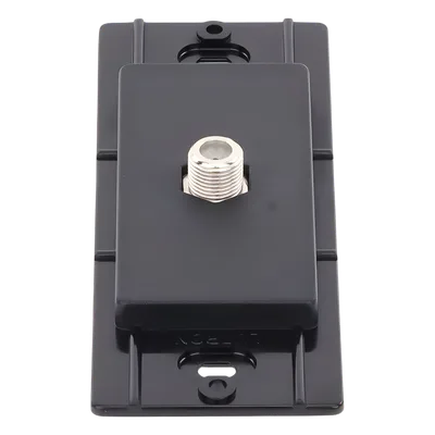 Salida de Pared Coaxial / Conector Tipo F 75 Ω / Apertura Designer / Sin Derating / Acabado Satinado Midnight