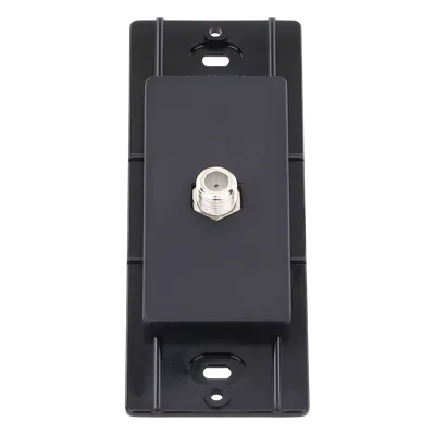 Salida de Pared Coaxial / Conector Tipo F 75 Ω / Apertura Designer / Sin Derating / Acabado Satinado Midnight