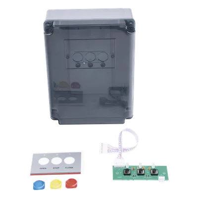 Caja de Control para Barrera / 20 x 15.2 x 5 cm / Botonera Tricolor / Compatible XBS5000 y XBF3000 / AC 130V / IP para Espacios Reducidos