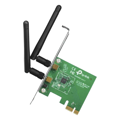 Adaptador Inalámbrico PCI Express / Wi-Fi N 300 Mbps / MIMO 2x2 / Antena Desmontable 2 dBi / 2.4 GHz / Windows y Linux