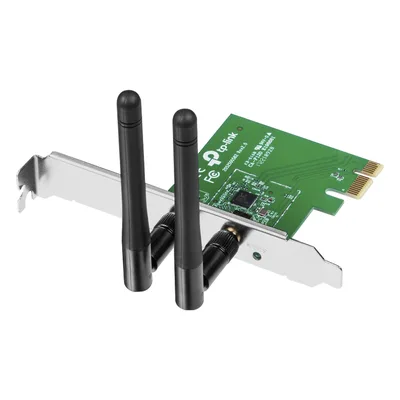 Adaptador Inalámbrico PCI Express / Wi-Fi N 300 Mbps / MIMO 2x2 / Antena Desmontable 2 dBi / 2.4 GHz / Windows y Linux