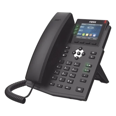 Teléfono IP / 6 Líneas SIP / Pantalla LCD Color 2.8" / Audio HD / Conferencia 3 Vías / Puertos Gigabit / PoE 802.3af