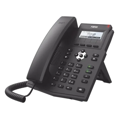 Teléfono IP / 2 Líneas SIP / Pantalla LCD 128x48 / Audio HD G.722 y Opus / Conferencia 3 Vías / PoE 802.3af / OpenVPN / Soporte EHS