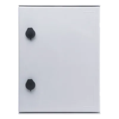 Gabinete de Poliéster / IP65 / 300 x 400 x 200 mm / Carga 30 kg / Placa Trasera Incluida / Cerradura con Llave