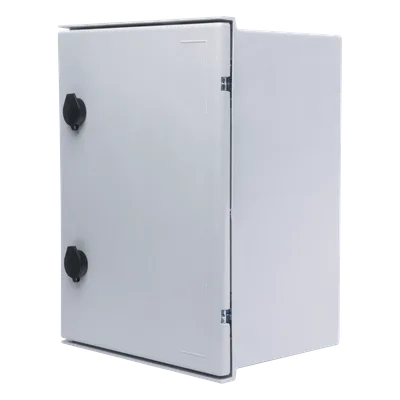 Gabinete de Poliéster / IP65 / 300 x 400 x 200 mm / Carga 30 kg / Placa Trasera Incluida / Cerradura con Llave
