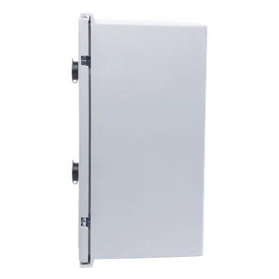 Gabinete de Poliéster / IP65 / 300 x 400 x 200 mm / Carga 30 kg / Placa Trasera Incluida / Cerradura con Llave