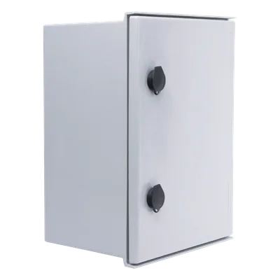 Gabinete de Poliéster / IP65 / 300 x 400 x 200 mm / Carga 30 kg / Placa Trasera Incluida / Cerradura con Llave