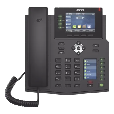 Teléfono IP Empresarial / 16 Líneas SIP / Pantalla LCD 3.5