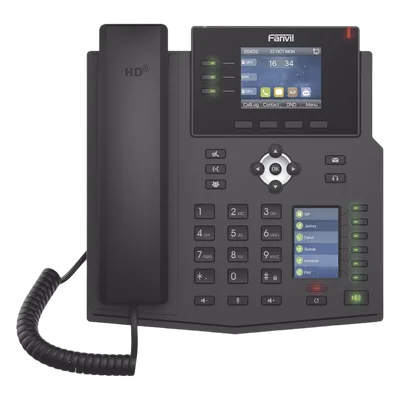 Teléfono IP Empresarial / 12 Líneas SIP / Pantalla Dual Color / 30 Teclas DSS/BLF / Gigabit PoE / Audio HD Opus