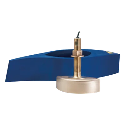 Sensor de Profundidad y Temperatura / Dual Frecuencia 50-200 kHz / 1 kW RMS / Rango 500 m (1640 ft) / Bronce / Thru-Hull / 1 a 45 Nudos