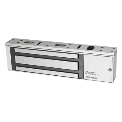 Chapa Magnética / 1200 lbs Fuerza de Retención / Voltaje Dual 12/24 V DC / Montaje Sin Herramientas / UL 10C, UL 294, ULC-S104