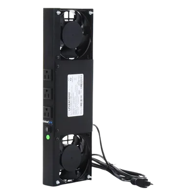 Kit de Ventilación Forzada / 2 Ventiladores 12x12 cm / 3 Tomas NEMA 5-15R / 110 Vca / 15A Máx / Cable 1.7 m / 5.6 ft