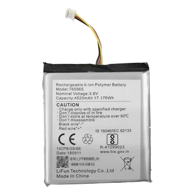 Batería de Respaldo para Alarma / 4520 mAh / Peso 80 g / Perfil 8 mm / Compatible AX PRO e Híbrido