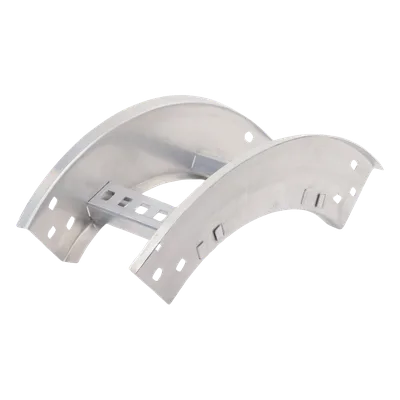 Curva Vertical Exterior / Perfil Z / Peralte 3 1/4" / Ancho 6" / Radio 8" / Aluminio / 90°