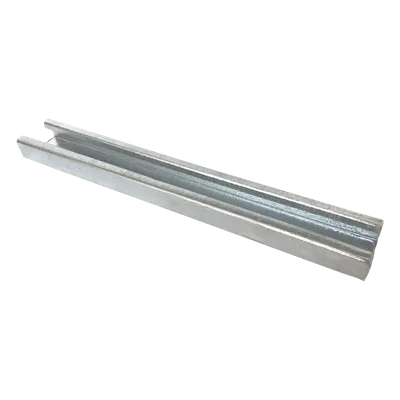 Unicanal liso / 4x2 pulgadas / 3000 mm / Calibre 12 / Galvanizado por inmersión en caliente / 9.84 ft