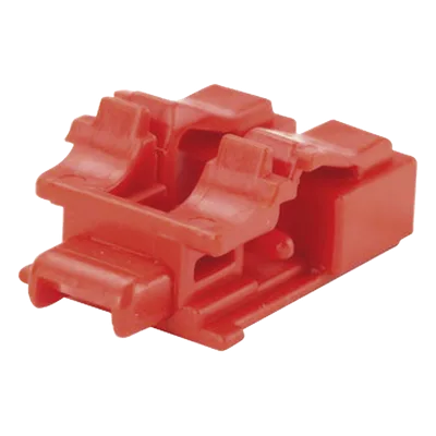 Kit de Bloqueo de Puertos / Fibra Óptica LC Duplex / 10 Unidades / Llave de Extracción Incluida / Color Rojo