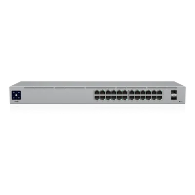 Switch Capa 2 / 24 Puertos Gigabit / 16 Puertos PoE+ / 95W Total / 2 Puertos SFP 1G / Sin Ventilador / 52 Gbps Switching Capacity