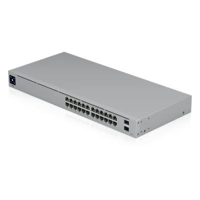 Switch Capa 2 / 24 Puertos Gigabit / 16 Puertos PoE+ / 95W Total / 2 Puertos SFP 1G / Sin Ventilador / 52 Gbps Switching Capacity