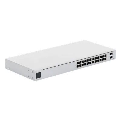 Switch Capa 2 / 24 Puertos Gigabit / 16 Puertos PoE+ / 95W Total / 2 Puertos SFP 1G / Sin Ventilador / 52 Gbps Switching Capacity
