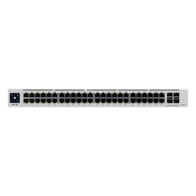 Switch PoE administrable / 48 puertos Gigabit PoE+ / PoE++ 802.3bt / 4 SFP+ 10G / 600W / 1.72' de alto