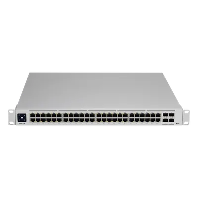 Switch PoE administrable / 48 puertos Gigabit PoE+ / PoE++ 802.3bt / 4 SFP+ 10G / 600W / 1.72' de alto