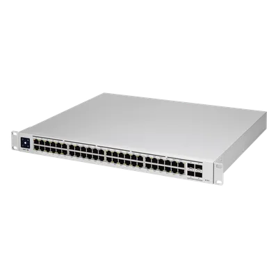 Switch PoE administrable / 48 puertos Gigabit PoE+ / PoE++ 802.3bt / 4 SFP+ 10G / 600W / 1.72' de alto