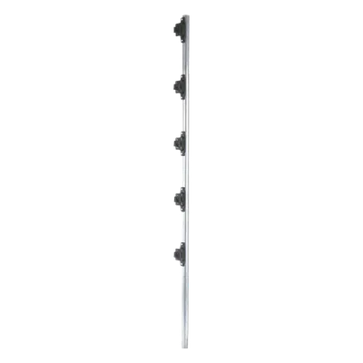 Poste de cerco eléctrico / 1.2 m (3.9 ft) / Acero galvanizado G60 / 5 aisladores de paso / 18 kV dieléctrico