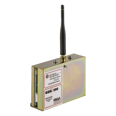 Comunicador GSM/GPRS para paneles PIMA. Permite envío de SMS, Llamadas o Datos. Compatible con la central SENTRY de PIMA