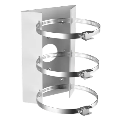 Soporte de Montaje en Poste / Ajustable / Interior y Exterior / Carga 10 kg (22.05 lb) / 240 mm (9.45 in)