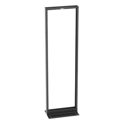 Rack de Dos Postes / 19 in / 45 UR / Carga 453 kg (997.9 lb) / Rieles Numerados #12-24 / Acero / EIA-310D