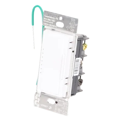 Atenuador de Pared Maestro RF PRO / 250 W LED / 500 W Incandescente / Fase Seleccionable / Neutro Opcional / RadioRA 2 y 3 / RF 431-437 MHz