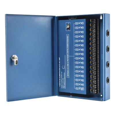 Fuente de Poder Profesional HEAVY DUTY @ 20 Amperes / Compatible con cámaras 4K / 16 Canales / Hasta 1.25A por Salida / Ajuste Independiente de 11 a 15 Vcc por Salida / Protección Contra Sobrecargas /
