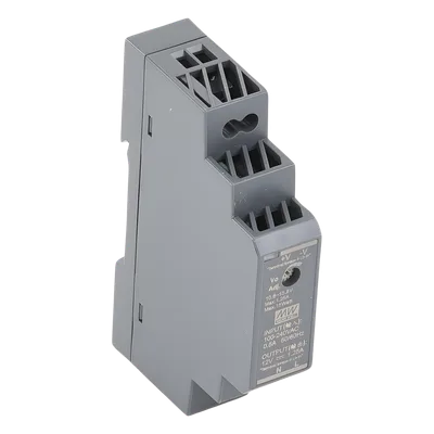 Fuente de Poder Riel DIN / 12VCC / 15W / Entrada Universal 85-264VAC / Ultra Delgada 17.5mm