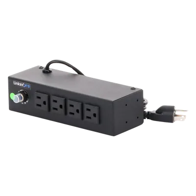 Regleta de Alimentación / 4 Contactos NEMA 5-15R / 120Vca / 10A Máx. / Montaje Escritorio o Pared