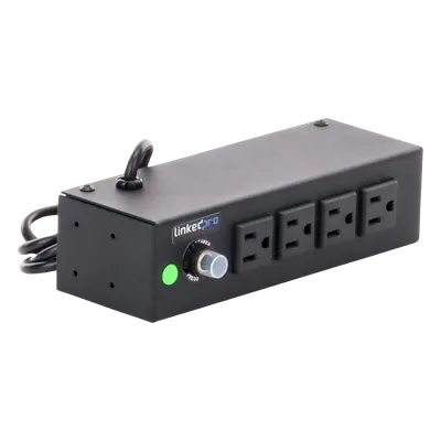 Regleta de Alimentación / 4 Contactos NEMA 5-15R / 120Vca / 10A Máx. / Montaje Escritorio o Pared