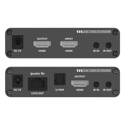 Extensor HDMI / 4K @ 60 Hz / Sin Compresión / Cero Latencia / Alcance 700 m (2296.6 ft) / Cascada 10 Receptores / IR Bidireccional / ARC / S/PDIF