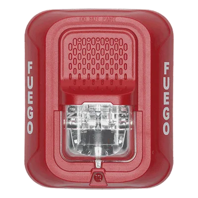 Lámpara Estroboscópica de Pared / Xenón de Alta Eficiencia / Nivel de Candelas Seleccionable / Diseño Compacto / Rango de Voltaje Ampliado