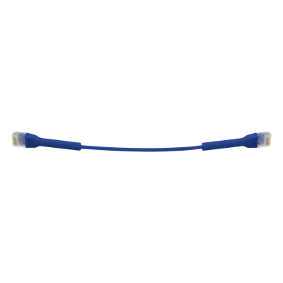 Cable Ethernet Patch / Cat6 / 22 cm (0.72 ft) / Conector RJ45 Flexible / Azul
