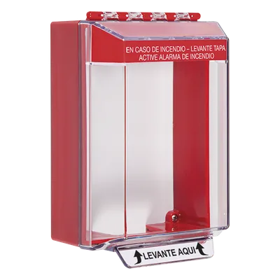 Cubierta de Montaje Superficial / Policarbonato UV / 6.17" x 4.58" x 1.83" / ADA / -40°C a 121°C / Texto Incendio Español
