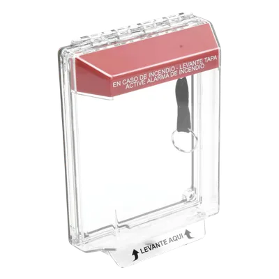 Cubierta Protectora / Policarbonato Transparente / Bajo Perfil ADA / Notificación 105 dB / UV Estabilizado / -40 a 121°C (-40 a 250°F)