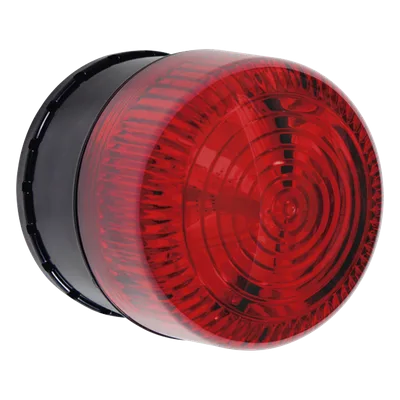 Microcontrolador SELECT-ALERT / Sirena-Estrobo / 32 Tonos / 8 Patrones LED / Policarbonato / IP66 / -40°C a 121°C / 12-24V CD o 9V CD / Rojo