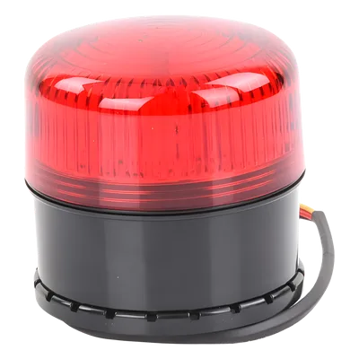 Microcontrolador SELECT-ALERT / Sirena-Estrobo / 32 Tonos / 8 Patrones LED / Policarbonato / IP66 / -40°C a 121°C / 12-24V CD o 9V CD / Rojo