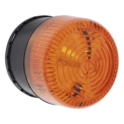Microcontrolador de Alarma Sirena/Estrobo / 32 Sonidos / 8 Patrones LED / IP66 / Color Ámbar / Uso Exterior