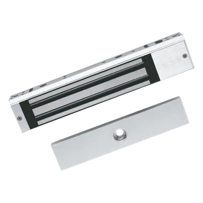 Chapa Magnética Electromagnética / 617 lbs (280 kg) / 12 VDC / LED de Estado / Anti-residual / Interior