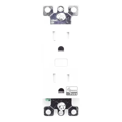 Tomacorriente Inteligente Z-Wave / 120 VCA 60 Hz / Carga 1800W Resistiva / Alcance 20.5 m (67.3 ft) / Empotrable Interior